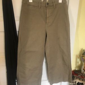 Madewell high waist wide leg pants